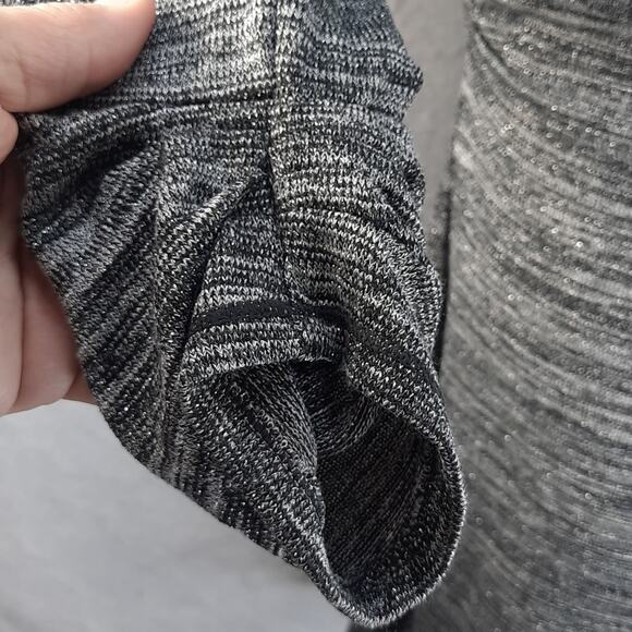 Sophie Max‎ Sweater Dress Womens X-Large Lightweight Black Grey Silver NWT - Picture 7 of 14